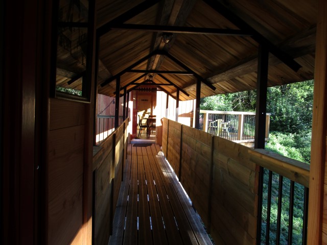 passerelle vue de la chambre